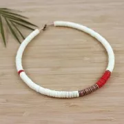 Rondelle sintetiche imitazione Heishi  6 mm Bordeaux x50g