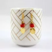 Rondelle sintetiche imitazione Heishi  6 mm Corallo x50g