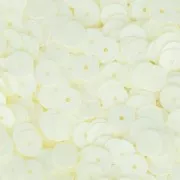 Rondelle sintetiche imitazione Heishi  6 mm Avorio x50g