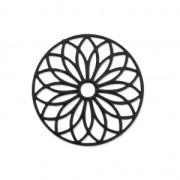 Distanziatore laser cut rosone 24 mm black nickel x1|raw }}