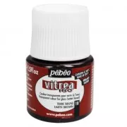 Pittura Vitrea 160 Pébéo Terra scura (n°18) brillante x45ml