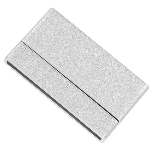 Chiusura magnetica 42 mm per laccetto di40 mm argentato effetto diamantato x1