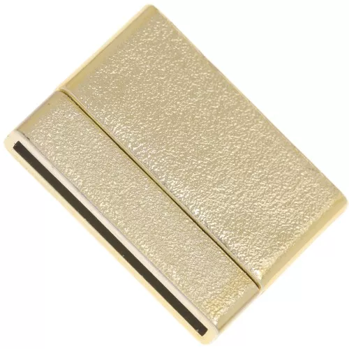 Chiusura magnetica 32 mm per laccetto di30 mm light gold effetto diamantato x1