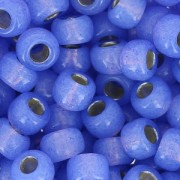 Rocaille Miyuki 6/0 649 - Dyed Violet Alabaster Silver Lined x8g