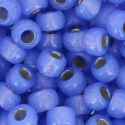 Rocaille Miyuki 6/0 649 - Dyed Violet Alabaster Silver Lined x8g