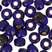 Rocaille Miyuki 6/0 1426 - Dark Purple Dyed Silver Lined  x8g