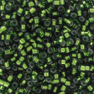 Miyuki Delica 15/0 DBS0182 - Jade Green Silver Lined x5g