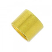 Chiudicordoncino tubolare per cordoncino 10 mm Dorato con oro fino|raw }}