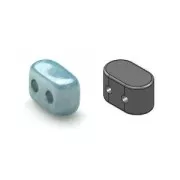 IOS® di Puca® mm.5,5x2,5 Chalkwhite Blue Ceramic Look x10g