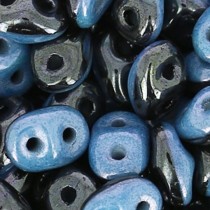 SuperDuo Duet mm. 2.5x5  Black/Opaque Blue x10g