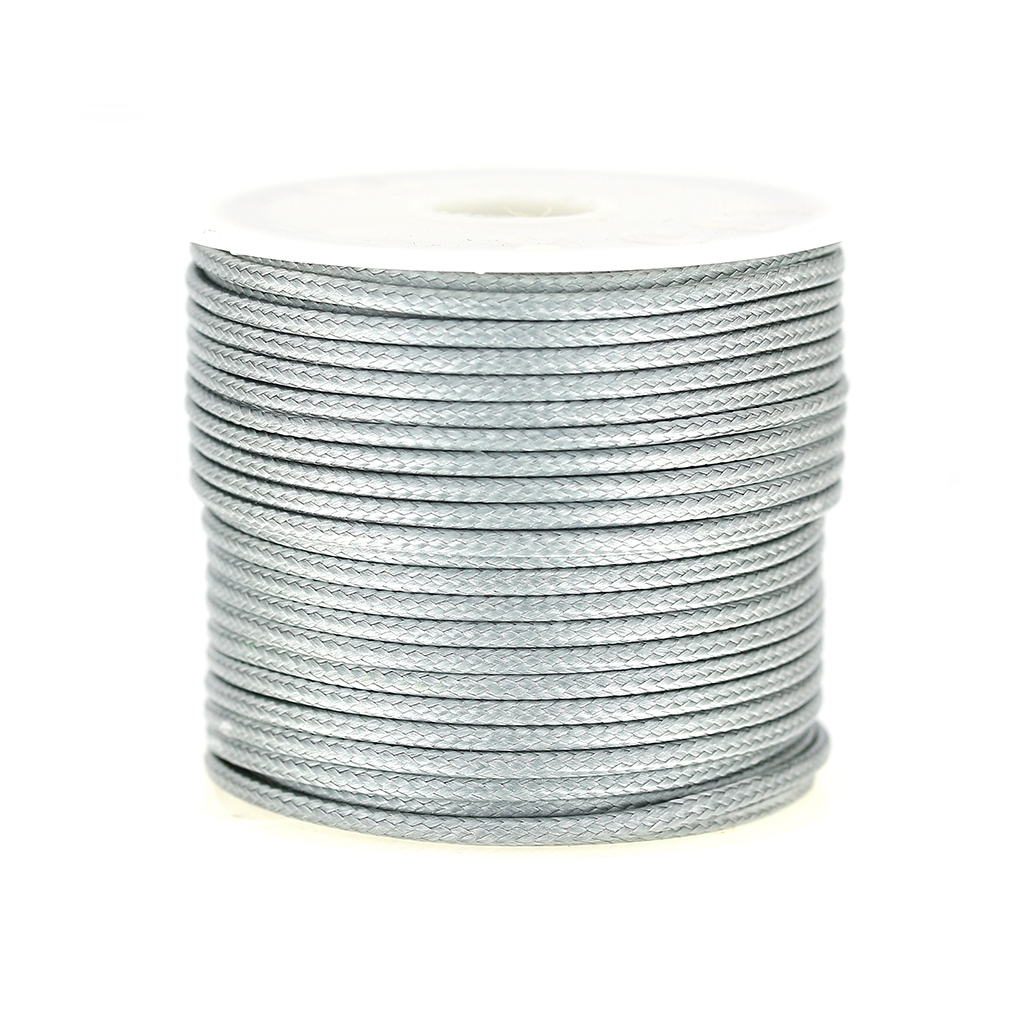 QUARKZMAN Corda Intrecciata in Poliestere 20m, 3mm 3 Strati Cordino Decorativo Ritorto Flessibile Brillante per Tenda Artigianato Regalo Borsa