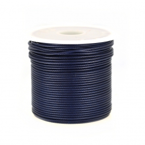 Cordone poliestere tipo snake cord 1mm Blu Marino x10m