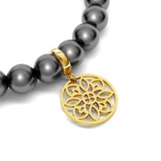 Separatore rotondo rosone 15mm in Argento 925  x1