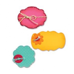 Matrice da taglio Die Bigz Sizzix motivi Etichette e bottoni x1