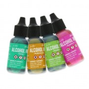 Inchiostro trasparente a base d'alcool Adirondack Tim Holtz 14ml Juniper x1