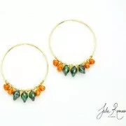 Perle di vetro Tico Beads 5x7 mm Jet x25