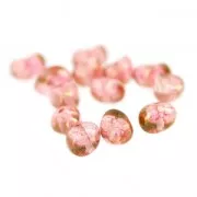 Perle di vetro Tico Beads 5x7 mm Opaque Luster Rose x25