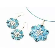 Perle di vetro Roofy Beads 5x8 mm Opaque White Orange Rainbow x25