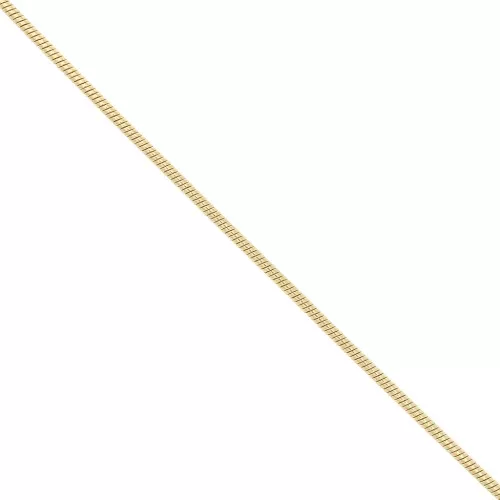 Catena serpentina mm. 1.4 dorado con oro fino xm. 1