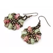 Perle di vetro Roofy Beads 5x8 mm Opaque White Azuro x25