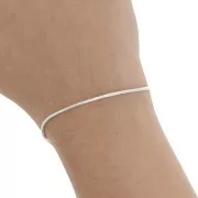 Catena serpentina mm. 1.4 mm - Placcatura argento fino xm. 1