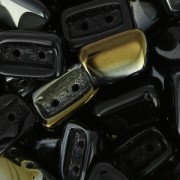 Perle di vetro Roofy Beads 5x8 mm Jet Valentinit x25|raw }}