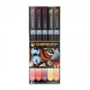 Coffret Warm Tones Set Chameleon - 5 pennarelli