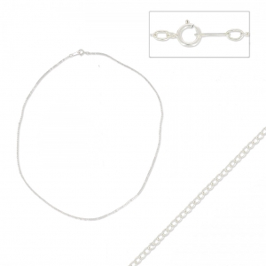 Girocollo maglia Rombo 1.5 mm Argento 925 x46 cm