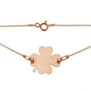 Bracciale per separatore 18 cm in Argento 925 dorato rosa x1