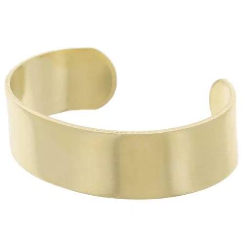 Base per bracciale piatto ottone 19x150 mm da decorare x1