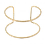 Bracciale filo in ottone grezzo 46x160 mm da decorare x1|raw }}