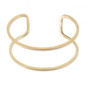 Bracciale filo in ottone grezzo 28x160 mm da decorare x1