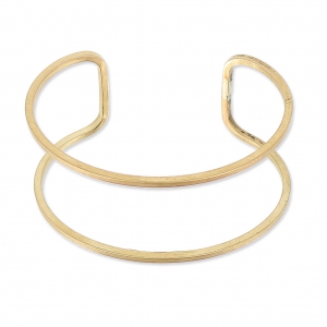 Bracciale filo in ottone grezzo 28x160 mm da decorare x1