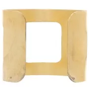 Bracciale rigido piatto in ottone grezzo 49x145 mm da decorare x1