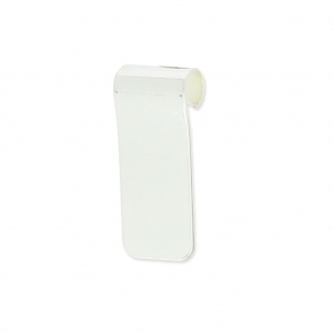 Pendente piatto da decorare 23.6x10 mm per cordone da 3.5 mm Placcatura argento fino