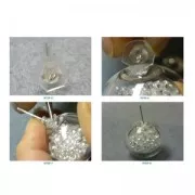 Sfera di vetro da guarnire 16 mm x4