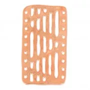 Distanziatore martellato 9 file21x37.5 mm dorato rose satinato x1