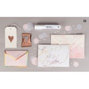 Pacco di 6 fogli di transferts metallizzati Paper Poetry Iris