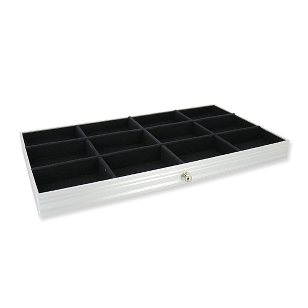 Cassetto 12 scomparti per valigia di trasporto bijoux Nero x1 - Perles \u0026 Co