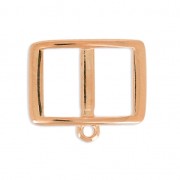 Intercalaire pour lacet 10 mm collier choker 17.5 mm argenté vieilli x1