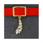 Intercalaire pour lacet 10 mm collier choker 17.5 mm argenté vieilli x1