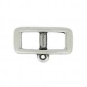 Intercalaire pour lacet 5 mm collier choker 18 mm placcatura argento fino antic x1|raw }}