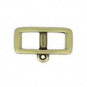 Distanziatore per laccetto 5 mm collana choker 18 mm bronzo x1|raw }}