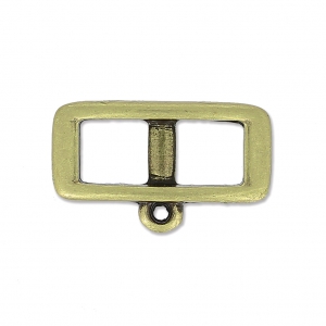 Distanziatore per laccetto 5 mm collana choker 18 mm bronzo x1