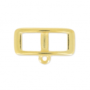 Distanziatore per laccetto 5 mm collier choker 18 mm Dorato con oro fino x1