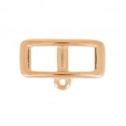 Distanziatore per laccetto 5 mm collier choker 18 mm dorato  rosa x1|raw }}