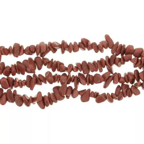Perle di chips 8 - 11 mm di Gold Stone x cm. 85