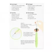 Cutter de précision avec manche ergonomique tout support