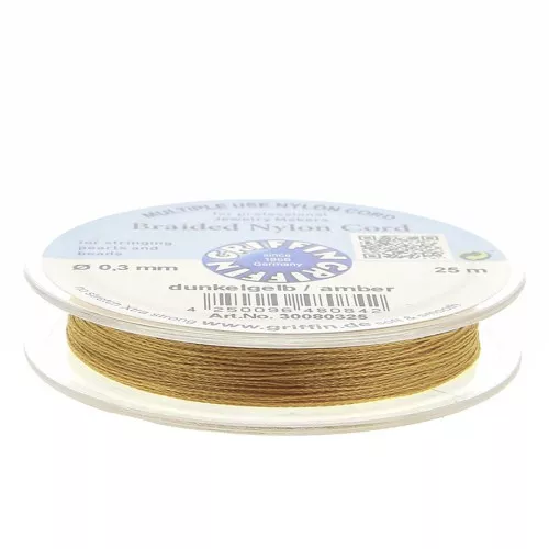 Filo di nylon europeo Griffin 0.3mm a 0.5mm Amber x25m