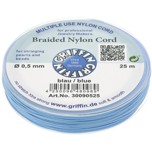 Filo di nylon europeo Griffin 0.5mm a 0.8mm Blue x25m